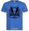 Men's T-Shirt Aries skull royal-blue фото