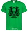 Men's T-Shirt Aries skull kelly-green фото