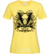 Women's T-shirt Aries skull cornsilk фото