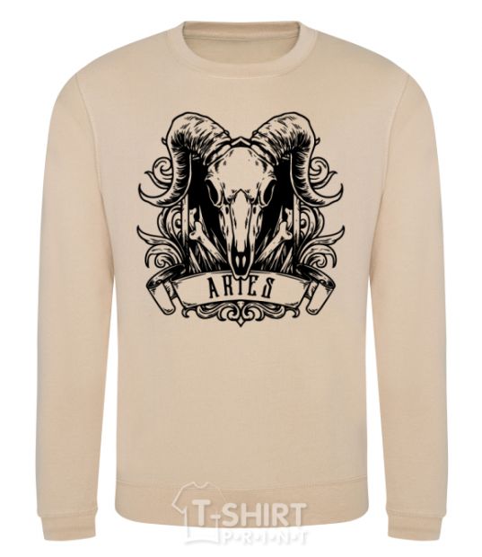 Sweatshirt Aries skull sand фото