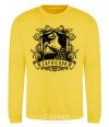 Sweatshirt Capricorn skeleton yellow фото