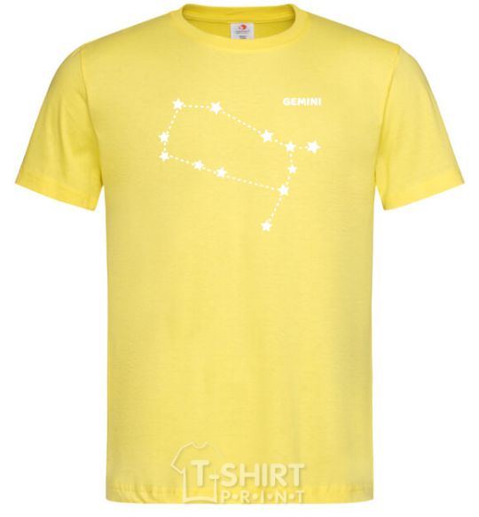 Men's T-Shirt Gemini stars cornsilk фото