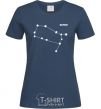 Women's T-shirt Gemini stars navy-blue фото