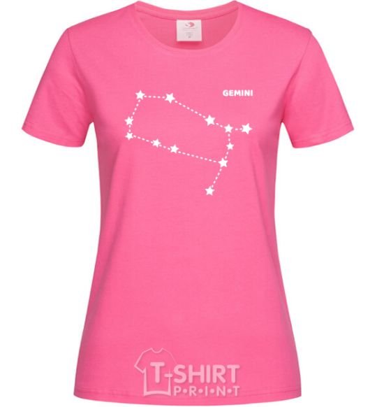 Women's T-shirt Gemini stars heliconia фото