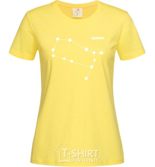 Women's T-shirt Gemini stars cornsilk фото