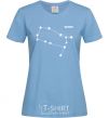 Women's T-shirt Gemini stars sky-blue фото