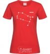 Women's T-shirt Gemini stars red фото