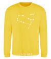 Sweatshirt Gemini stars yellow фото