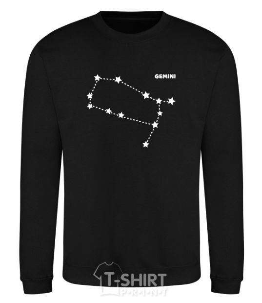 Sweatshirt Gemini stars black фото