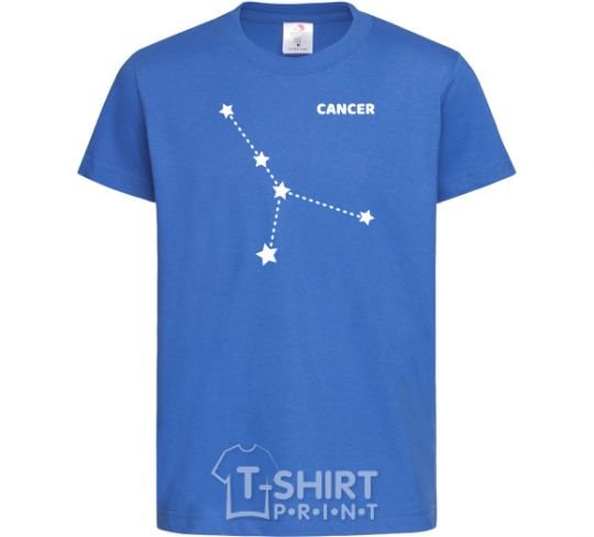 Детская футболка Cancer stars Ярко-синий фото