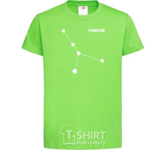 Детская футболка Cancer stars Лаймовый фото