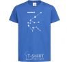 Kids T-shirt Aquarius stars royal-blue фото