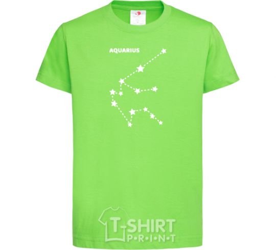 Kids T-shirt Aquarius stars orchid-green фото