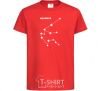 Kids T-shirt Aquarius stars red фото