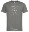 Men's T-Shirt Aquarius stars dark-grey фото