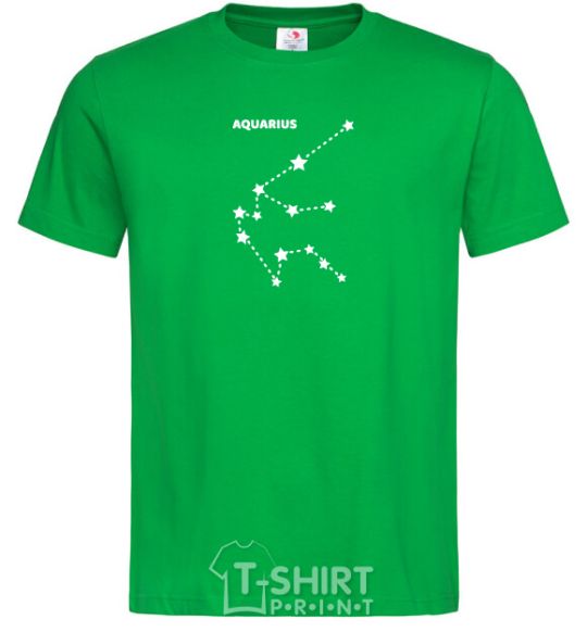 Men's T-Shirt Aquarius stars kelly-green фото