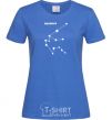 Женская футболка Aquarius stars Ярко-синий фото