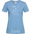 Women's T-shirt Aquarius stars sky-blue фото