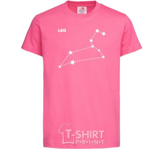 Kids T-shirt Leo stars heliconia фото