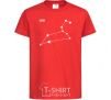 Kids T-shirt Leo stars red фото