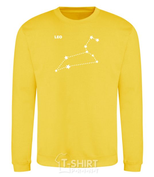 Sweatshirt Leo stars yellow фото