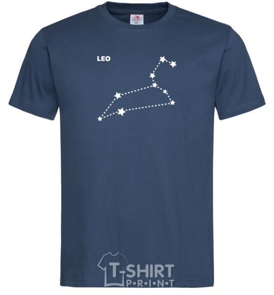 Men's T-Shirt Leo stars navy-blue фото