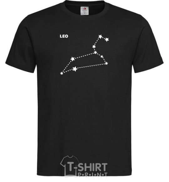 Men's T-Shirt Leo stars black фото