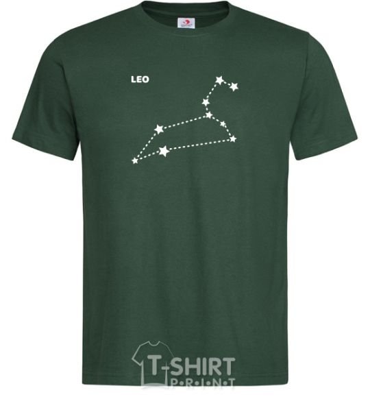 Men's T-Shirt Leo stars bottle-green фото