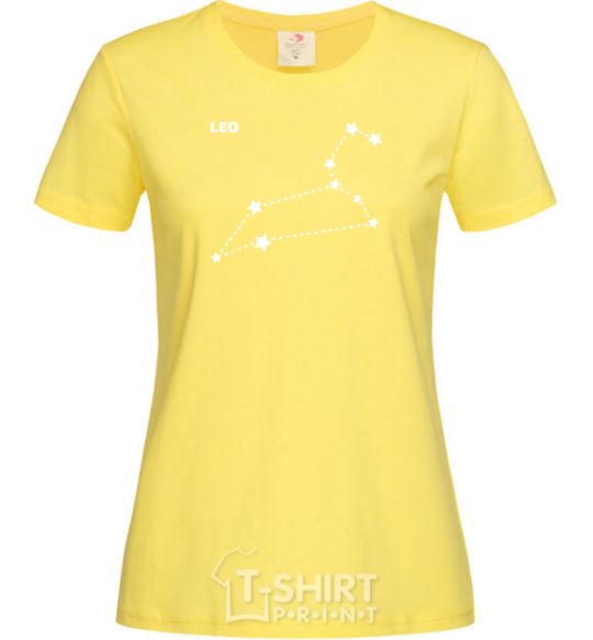 Женская футболка Leo stars Лимонный фото