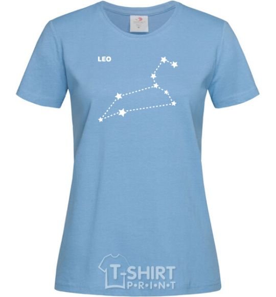 Женская футболка Leo stars Голубой фото
