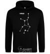 Men`s hoodie Virgo stars black фото