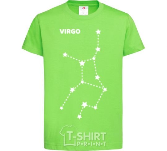 Kids T-shirt Virgo stars orchid-green фото