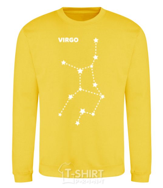Sweatshirt Virgo stars yellow фото