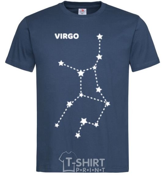 Men's T-Shirt Virgo stars navy-blue фото