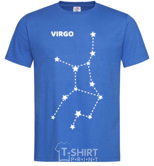 Мужская футболка Virgo stars Ярко-синий фото