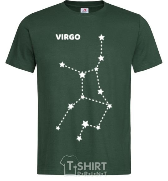 Men's T-Shirt Virgo stars bottle-green фото