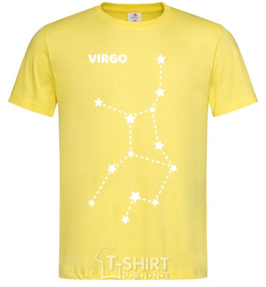 Мужская футболка Virgo stars Лимонный фото