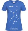 Women's T-shirt Virgo stars royal-blue фото