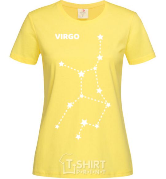 Женская футболка Virgo stars Лимонный фото
