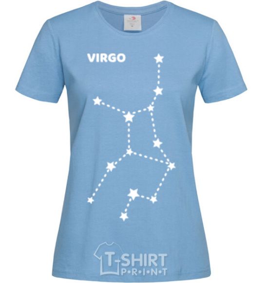 Women's T-shirt Virgo stars sky-blue фото