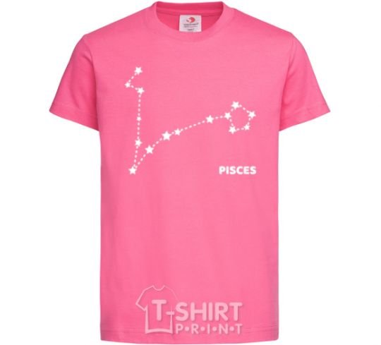 Kids T-shirt Pisces stars heliconia фото