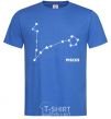 Men's T-Shirt Pisces stars royal-blue фото