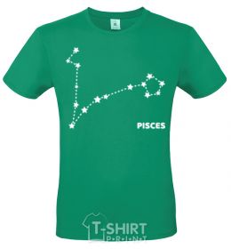 Men's T-Shirt Pisces stars kelly-green фото
