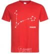 Men's T-Shirt Pisces stars red фото