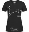 Women's T-shirt Pisces stars black фото