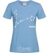 Women's T-shirt Pisces stars sky-blue фото