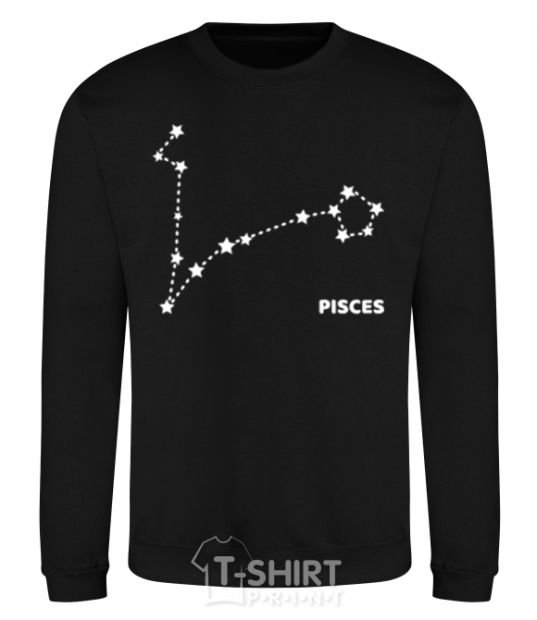 Sweatshirt Pisces stars black фото