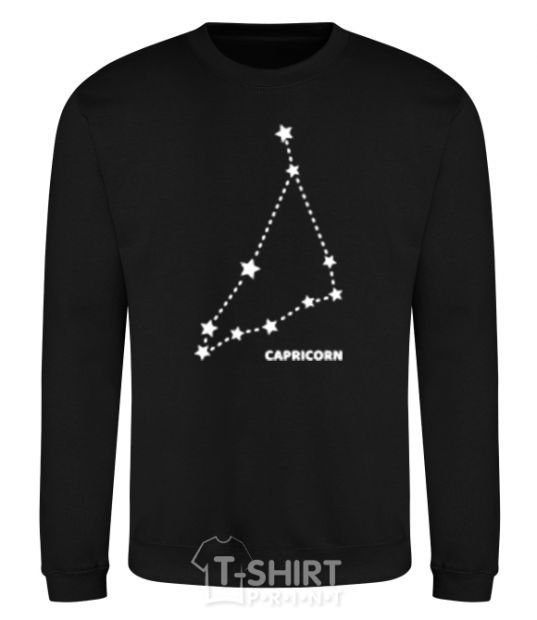 Sweatshirt Capricorn stars black фото