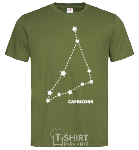 Men's T-Shirt Capricorn stars millennial-khaki фото