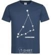 Men's T-Shirt Capricorn stars navy-blue фото